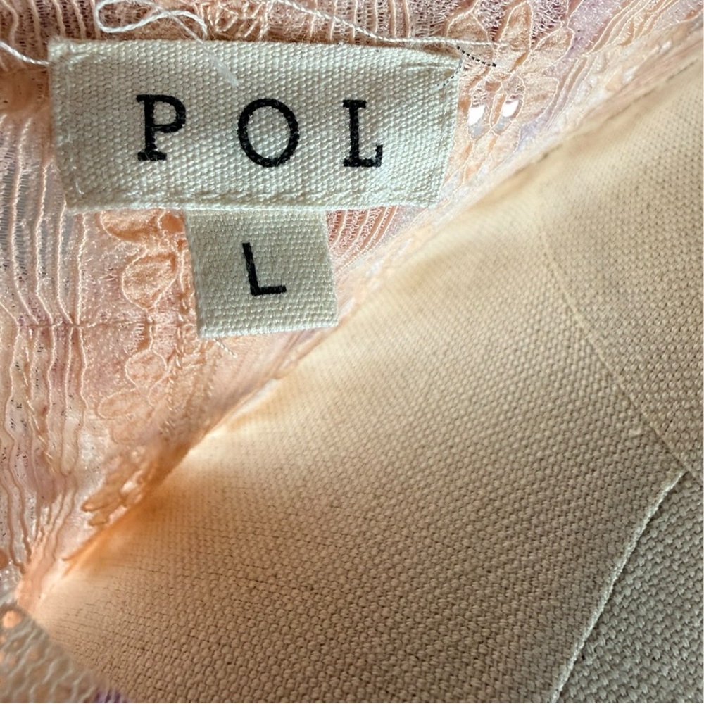 POL Peach and Lavender Lace Tunic - Picture 8 of 8